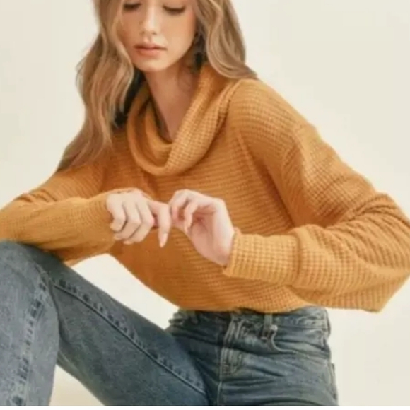 NWT Free People Free People Juicy Ribbed Knit Cowl Neck Tunic Size M - Picture 2 of 6